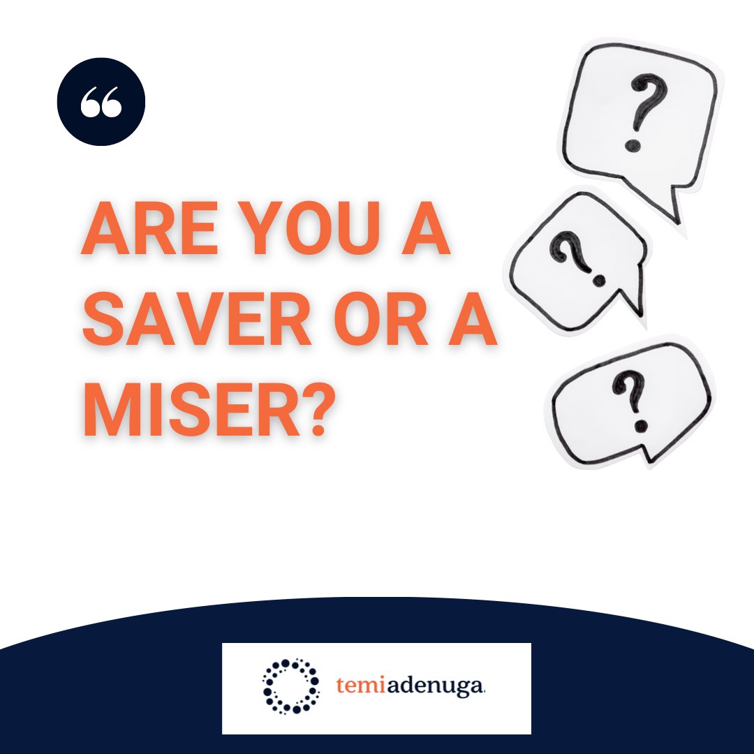 temi_adenuga's tweet image. Did you know that saving money and being a miser are two different things?

Before we dive into understanding what both terms mean, I would love to know what your thoughts are.

Let me know in the comments below👇

#saving #savingmoney #miser #moneytips #finance #financetwitter