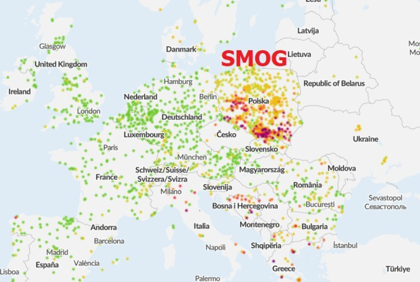 tucholski_marek's tweet photo. ⚠️Ciekawa rzecz w pomiarach jakości powietrza w Polsce.
Zapewne znacie Państwo te mapki z kolorowymi kropkami, gdzie Polska na tle Europy wypada najgorzej, tzn. jakoś powietrza w naszym kraju jest podobno najgorsza.
Dziwnym trafem, najwięcej punktów pomiarowych znajduje się 1/9 https://t.co/ZwmC8xncRE