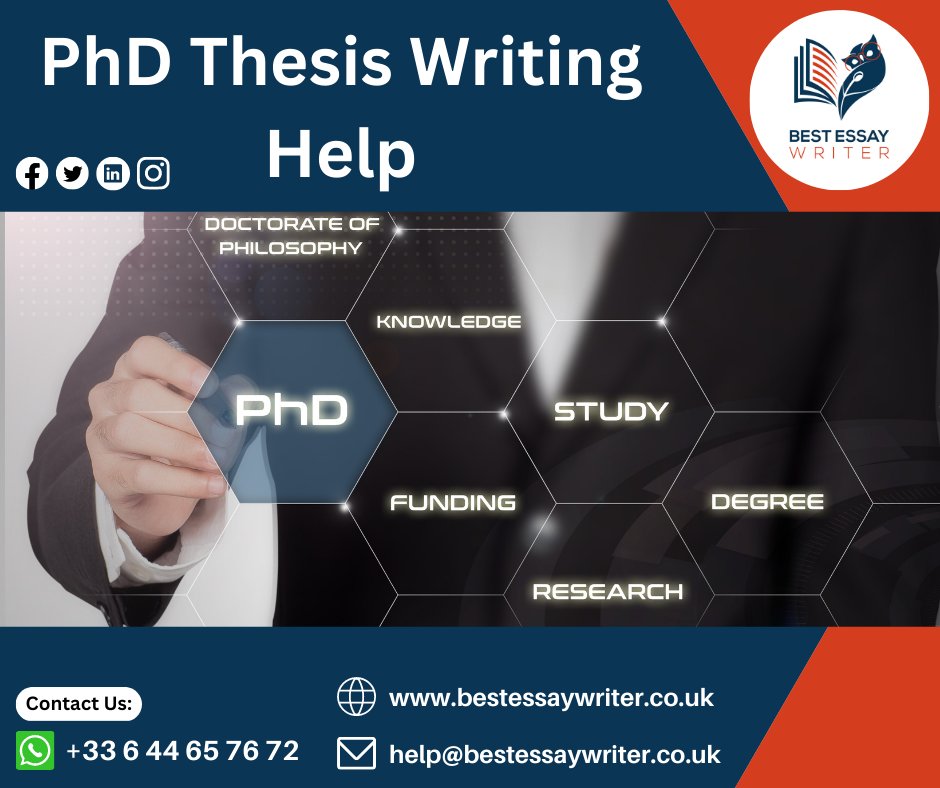 BestEssayWrit13's tweet image. Be confident! Because you choose our Ph.D. Thesis Writing Services.

Order Now:

#PhDthesis #phdthesiswriting #phdthesiswritingservice #onlinephdthesiswritingservice #writingassignment #writinghelp #assignmenthelp #assignments #help #bestessaywriter