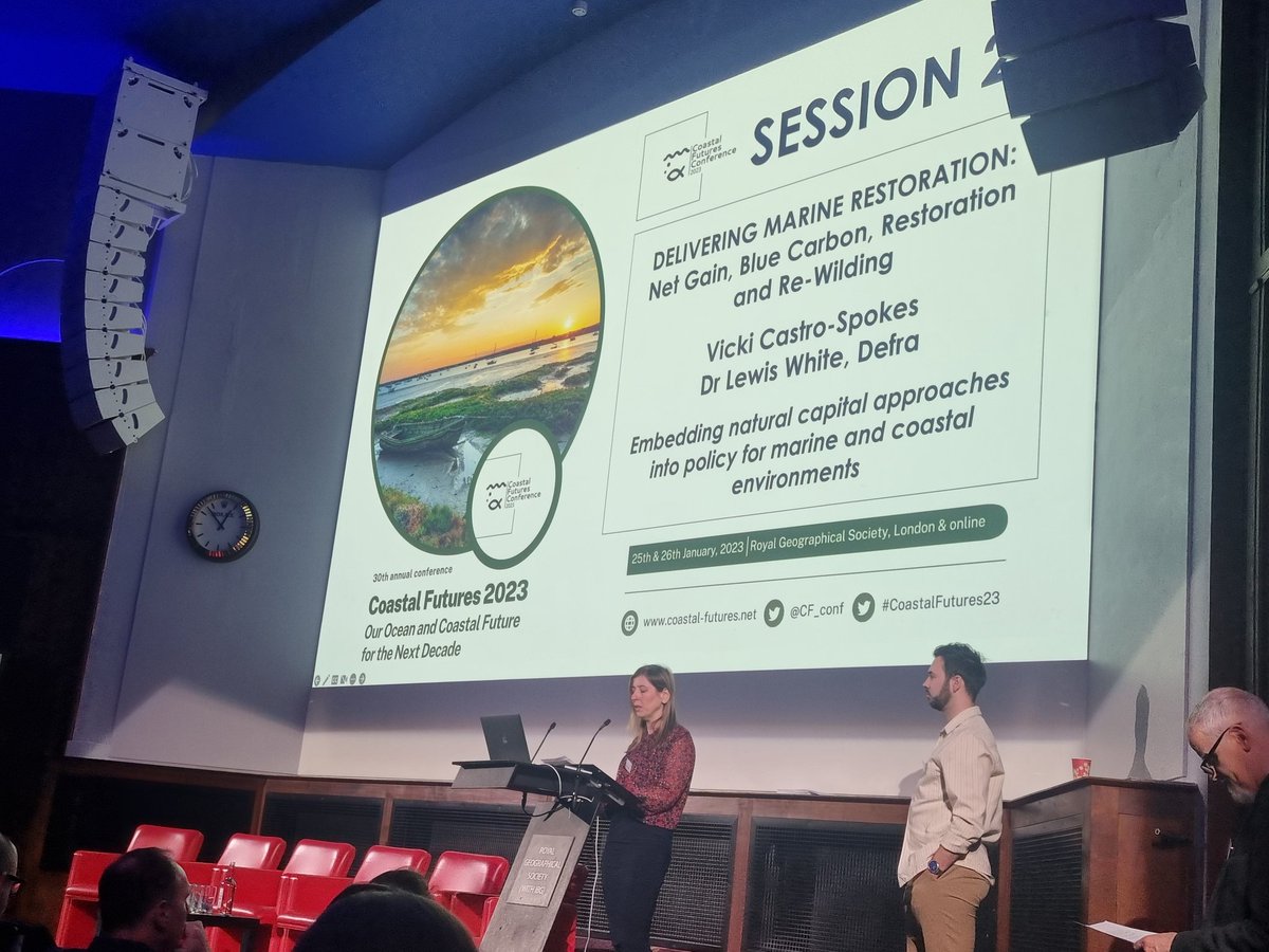 EmmaJMcKinley's tweet photo. Session 2 at #CoastalFutures23, includes an introduction to the EXCELLENT #mNCEA work being undertaken through @DefraGovUK's mNCEA program - chairing the Expert Advisory Group for this is absolutely fascinating and I'm looking forward to seeing what happens in 2023 https://t.co/ci5sMzssVy