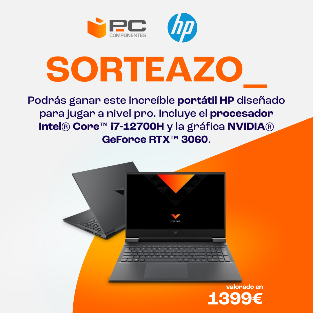 ⚠️¡SORTEAZO ÚLTIMA OPORTUNIDAD!⚠️ 😎¡LLÉVATE este portátil gaming HP Victus con Intel Core i7 y RTX 3060 valorado en 1399€! 👇👇👇 1⃣ RT🔃 y síguenos 2⃣ Comenta diciendo con qué juego lo estrenarías 3⃣ Confirma participación AQUÍ ➡️ pccom.co/3Qhtb0q