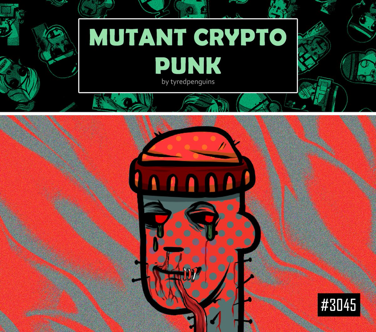 BHlrqahExrjiHFQ's tweet photo. Hi!
Mutant Crypto Punk
Collection available on OpenSea!
Click here👉 https://t.co/kkxY6IXMgv
Volume 12.1 ETH, price < 0,01 ETH

#MutantCryptoPunk @TyredPenguins
#NFTGiveaways #NFTCollection 
#OpenSeaNFT #nftcollector #NFTProject
#NFT #NFTs #nftart #NFTCommunity #NFTCommmunity https://t.co/FRXsmrBWHa