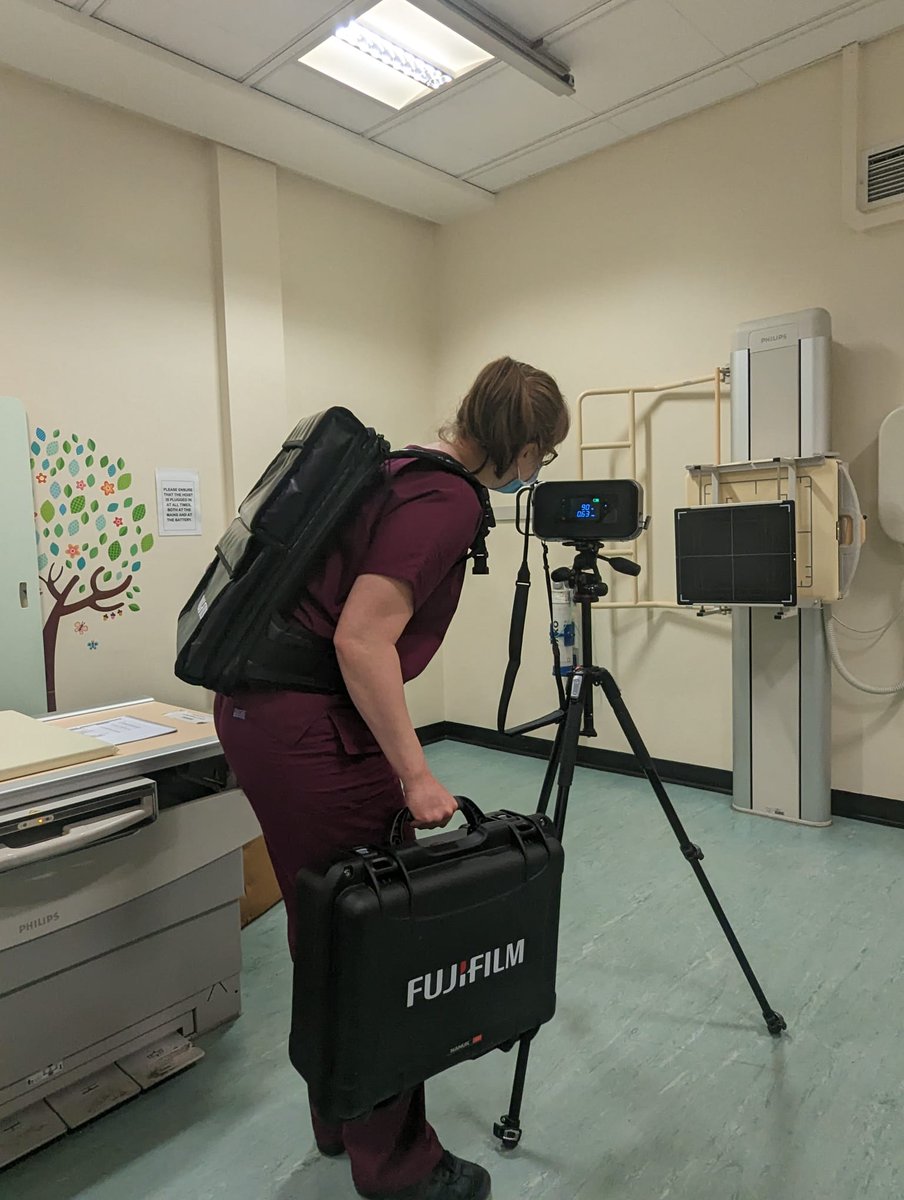 radsxray's tweet photo. The Xair in action - first stage of evaluation #portableXrays https://t.co/2qe9qVWoLI