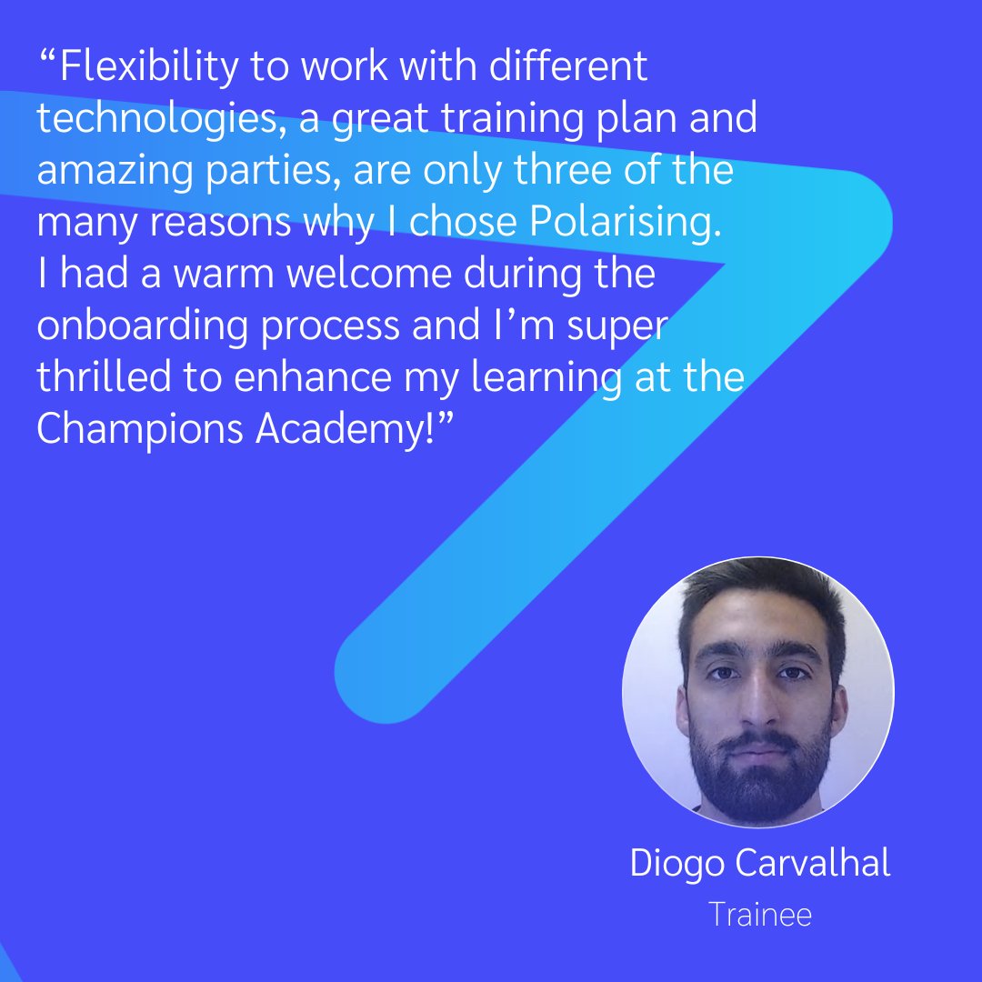 polarising_'s tweet image. Diogo Carvalhal is not just one more Champion but a unique member of our team of trainees.

If you want to explore your full potential, take a look at our website and feel free to click on the APPLY button. 👇lnkd.in/dN3As_xt

#polarisingacademy #hiring