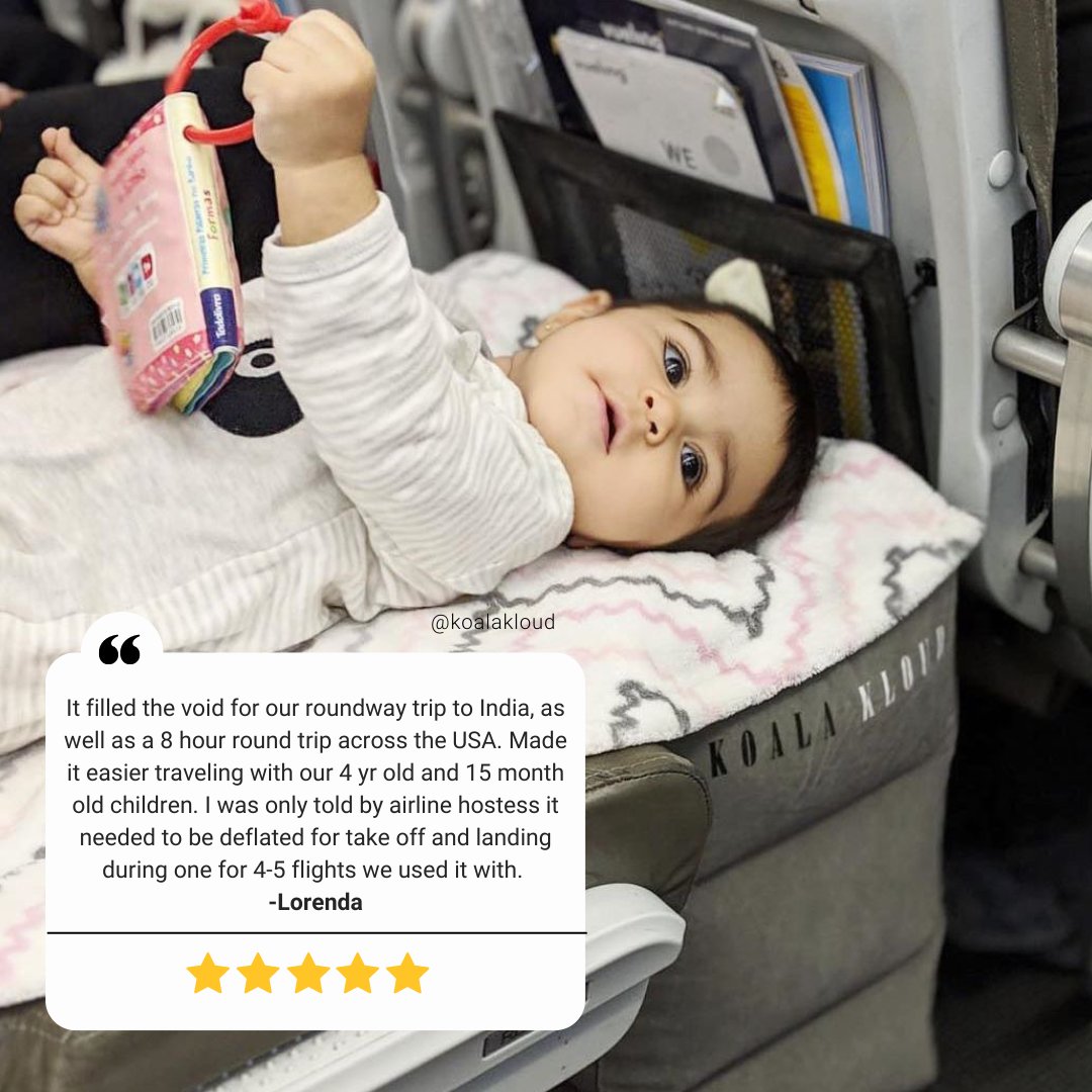 Make your flights more stress-free! Provide comfort and enjoyable travel time with your kids with @kaolakloud's adjustable travel footrest

So glad you and your kids had a relaxing flight, Lorenda! Thank you for the five-star review 🌟

Link in bio

#productreviews #tipsfortravel