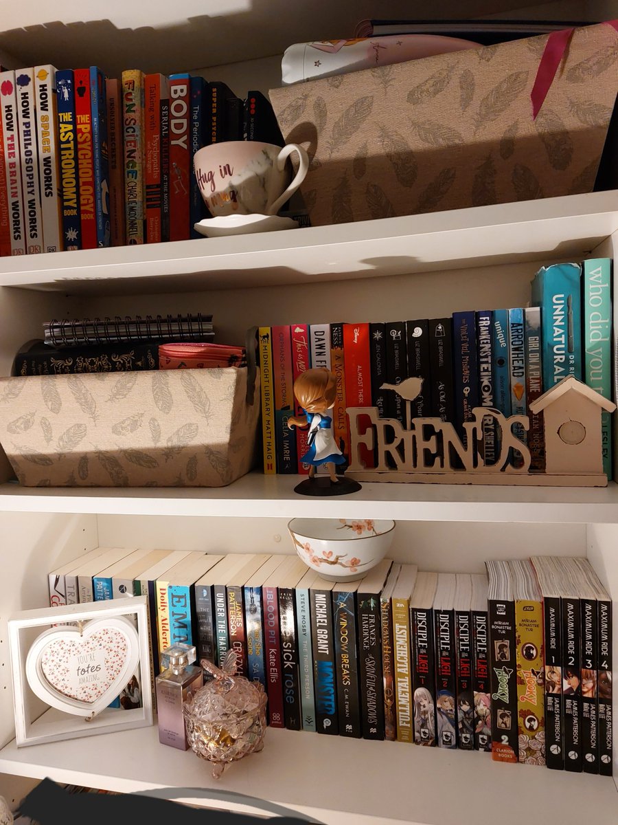 SullivanUpp_Lib's tweet photo. On #LibraryShelfieDay showing off some of our borrowers' shelves and today's #bookreturns in the @SullivanUpp_Lib  ❤️📚#lovereading #lovebooks #bookdroplife #librarylife https://t.co/SikOBFn6D5