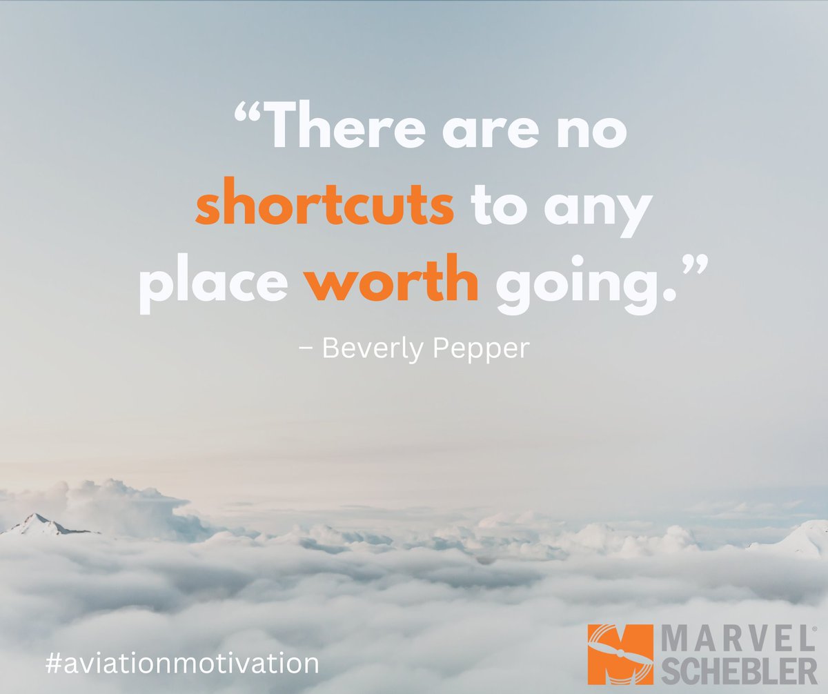 #aviationmotivation
“There are no shortcuts to any place worth going.”
~ Beverly Pepper

#precisionairmotive #generalaviation #aviationmanufacturing #aviationdaily #tempestaerogroup