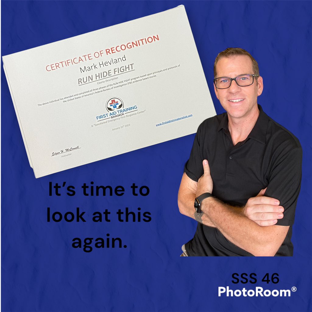 mhevland's tweet image. #RunHideFight - It’s time to jumpstart your change away from the old lockdown response to active threats on your campus or in your place of business
#schoolsafetyspot 
linkedin.com/posts/mark-hev…