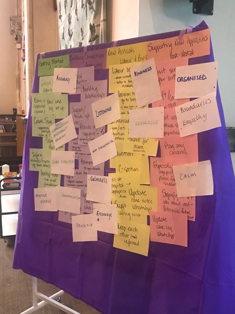 BirthProject's tweet photo. Our #Volunteer #BirthPartner training has got off to a great start this week in Cardiff. We have had sessions on Working with Interpreters, supporting Muslim parents, Safeguarding, Trauma & Violence against Women and Girls. Diolch @TNLComFundWales for your support! https://t.co/V6R7C4Vrg7