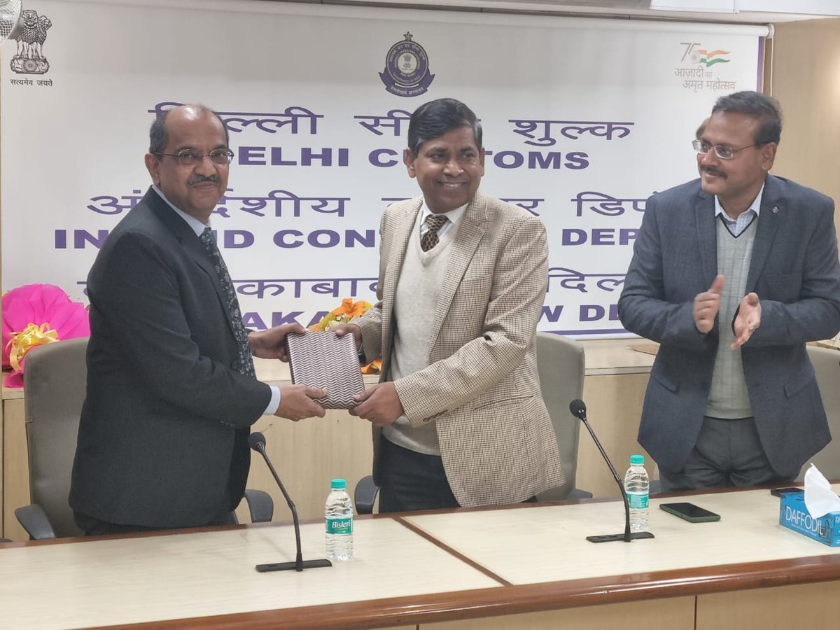 ICD Tughlakabad celebrated International Customs Day 2023 on 25.01.23 by organizing an interaction with Sh. B.B. Gupta, ADG, Systems on theme announced by WCO – “Nurturing next generation, Promoting Culture of Knowledge Sharing &amp; Professional Pride in Customs”