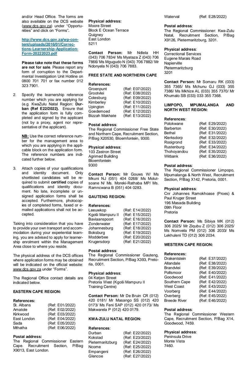 Ssd Learnership Application Form Pdf