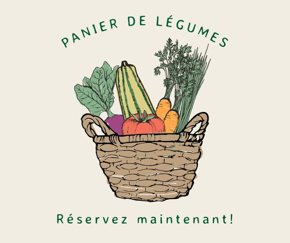 Tu habites Saint-Jérome, Blainville, Lorraine, Rosemère, St-Eustache? La ferme a des points de chutes de paniers pour toi. Tu as aussi l’option de livraison et de cueillette directement à la ferme. ITS THAT EASY! INSCRIS-TOI🥕🌱
fermeentrecieletterre.com