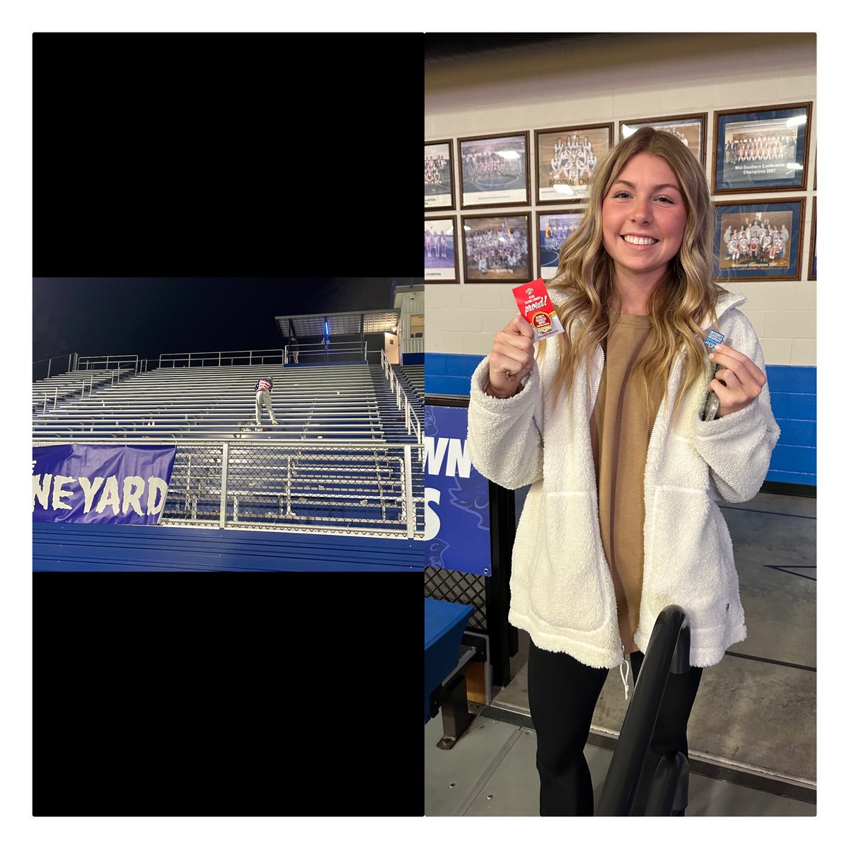 CHS__Pirates's tweet photo. Been a busy week for Laney Hawkins. Homecoming Queen, Senior night and sportsmanship pin winner for always taking time to keep our facilities top notch. Proud of you. @IHSAA1 @WPMQ993 @GCCSchools https://t.co/IhUk5IodrL
