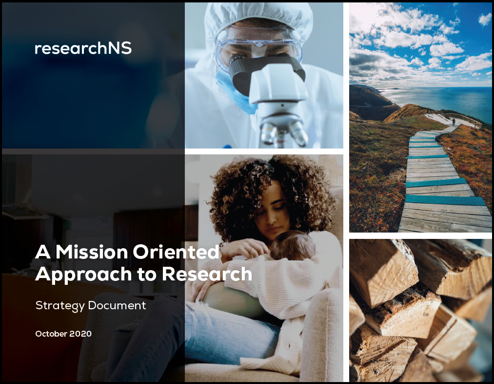 RNS pursues a mission-oriented research strategy to tackle complex challenges in Nova Scotia - starting with what we want to accomplish and building a research agenda and coalition of partners to help achieve these goals. Have an idea to help achieve our missions? Contact us