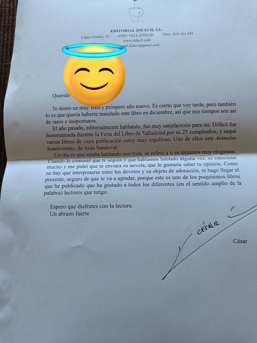 diostuitero's tweet photo. Hay pequeñas editoriales que destilan amor por la literatura. @DifacilEd cumple 25 años luchando contra viento y marea. ¡Felicidades, César! Mil gracias por este regalazo. ¡Y bendición extra para Aida Sandoval! https://t.co/o9Q1Zq3N8L