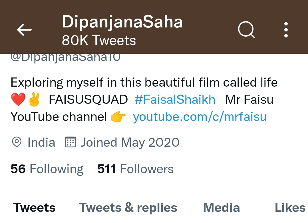 DipanjanaSaha10's tweet photo. Finallyyyyyyyyyyyyy 80k tweets done by meeeeeeee.......

#2YearsOfBangBaang
#FaisalShaikh https://t.co/pHpSdAhwsz