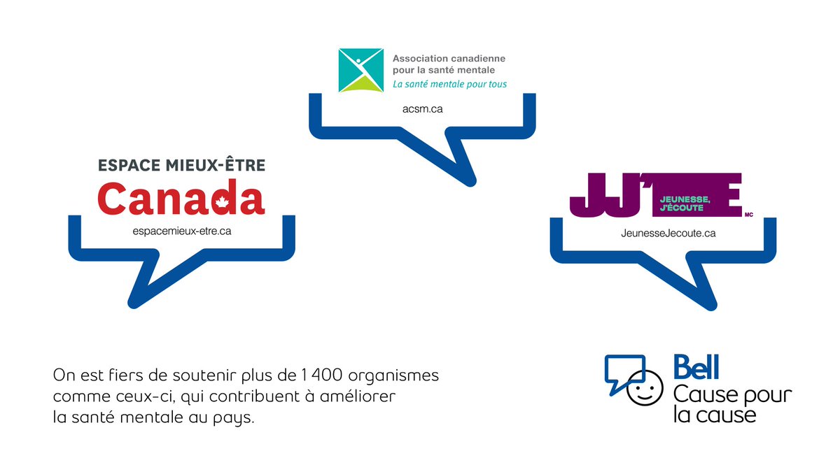 Bell_Cause's tweet photo. Aujourd’hui, c'est la Journée Bell Cause pour la cause! 

Nous mettons en vedette 30 organismes qui créent des changements positifs d’un bout à l’autre du pays. 
Apprenez-en plus ci-dessous sur les mesures que les gens prennent aujourd’hui : https://t.co/Bck5glQlwG #BellCause https://t.co/cEqUhAK066