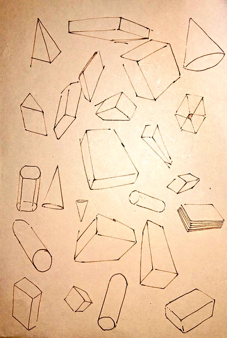 立体描くの練習になるしすき 