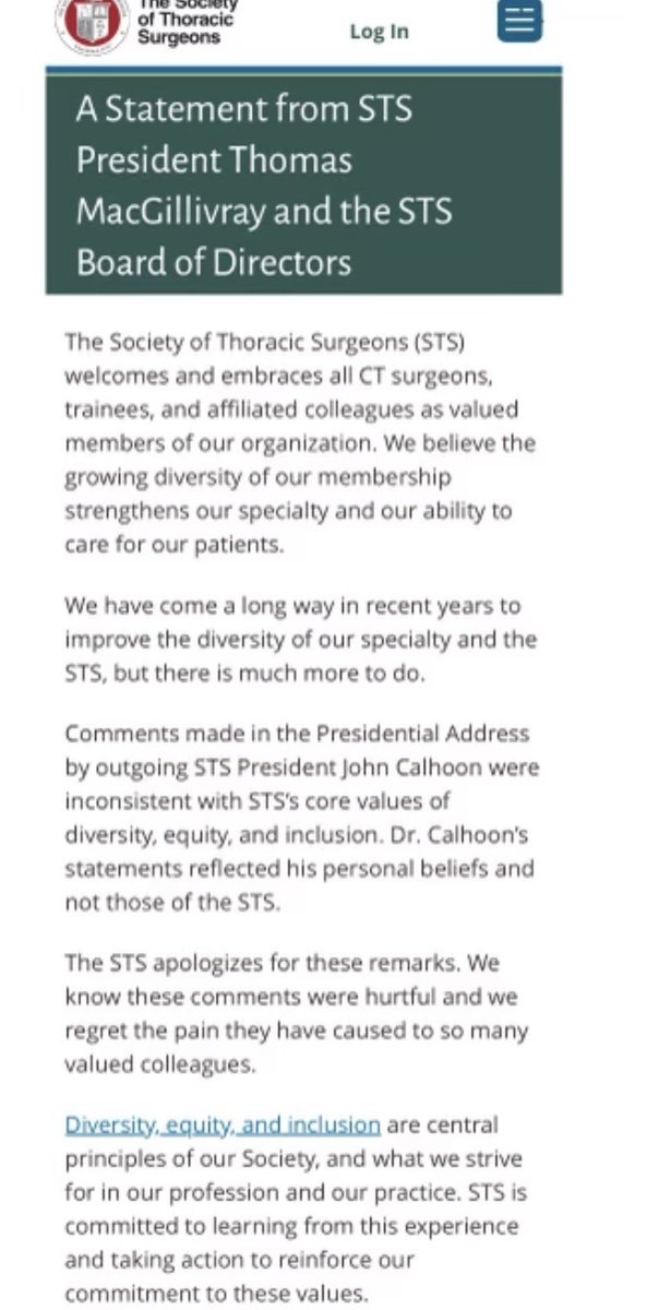 We are eager to start the conversation and collaborate on much needed work. @STS_CTsurgery sts.org/node/7802