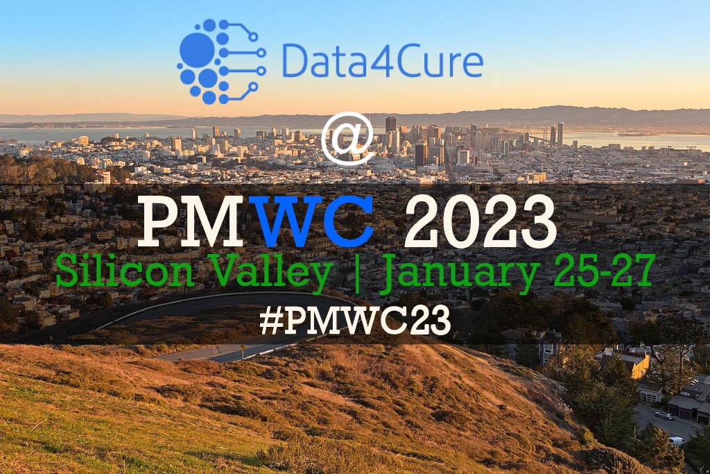 Data4Cure's tweet image. Meet us at the Precision Medicine World Conference #PMWC23 this week! 
#KnowledgeGraphs #AI #TranslationalResearch #DrugDiscovery