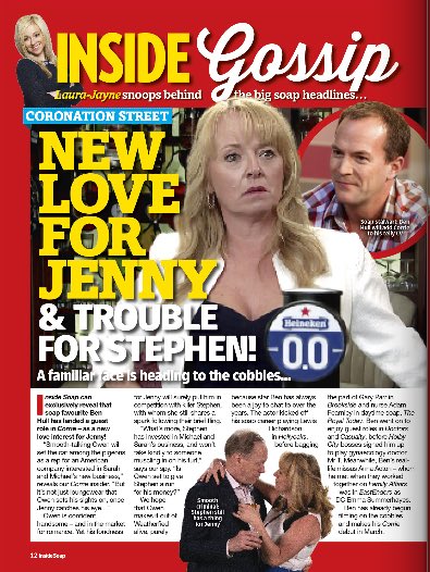 A cheeky little @itvcorrie exclu for @InsideSoapMag - thrilled to see the lovely @benjhull back on the pages of our mag, set to team up with the wonderful @SallyAnMatthews, no less! #coronationstreet #Corrie