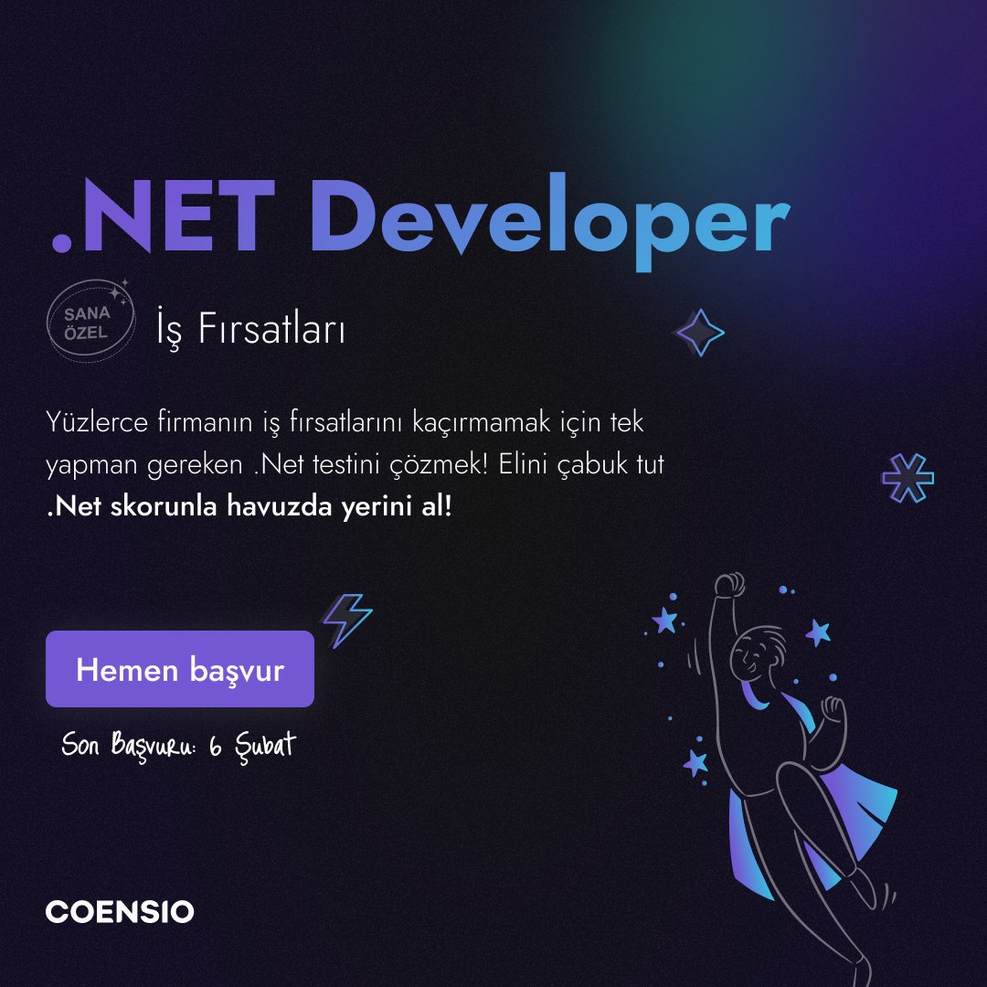 coens_io's tweet photo. 🚨.NET Developer’lar için Eşsiz İş Fırsatları!

Hemen Başvur 👉 https://t.co/rl6HeEVILz

🚀Kariyer adımlarını daha sağlam atmak ve Türkiye'nin önde gelen şirketlerinin .NET developer iş fırsatlarından ilk olarak sen haberdar olmak ister misin? https://t.co/HSe6BcbonQ