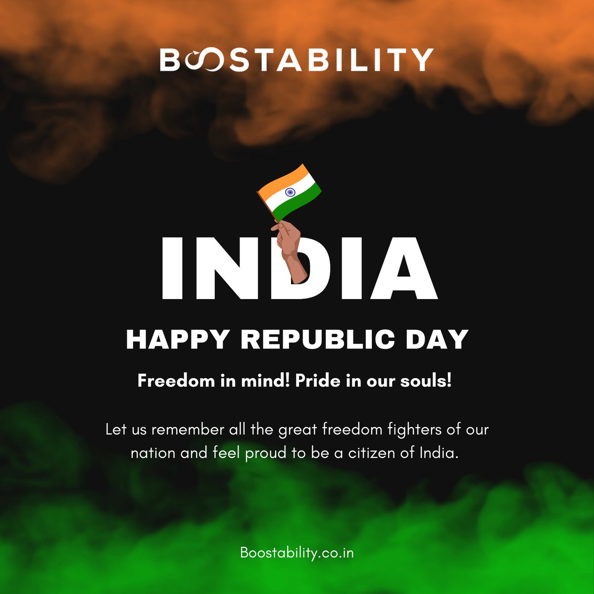 Boostabilitycbe's tweet photo. Faith in words, freedom in mind, memories in our souls, pride in our hearts. Never forget to praise our freedom fighters who fought for the welfare of our nation.  

Let’s salute our nation on this great day. 🇮🇳  

#republicday #republicdayindia #happyrepublicday 
#boostability https://t.co/VnZq8ejo9I