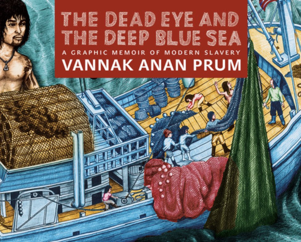 Forced labor on fishing vessels inflicts devastating harm on #migrantworkers held in servitude. Vannak Anan Prum, a survivor of #forcedlabor at sea, wrote a powerful memoir about these violations. To mark #HumanTraffickingPreventionMonth, please learn more
bit.ly/3WByYze