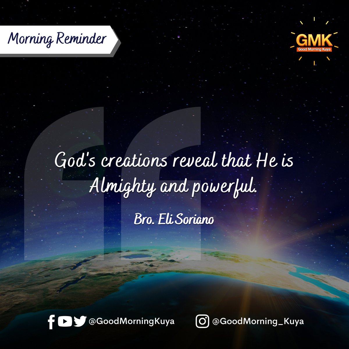 GoodMorningKuya's tweet photo. God's creations reveal that He is Almighty and powerful. #MorningReminder #GMKVibes https://t.co/ioMJQrb9RF