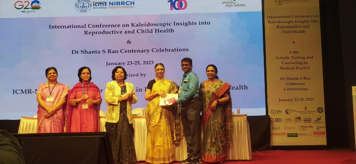 icmrnirwoh's tweet photo. The 3-day International Conference on Kaleidoscopic Insights into Reproductive and Child Health #ICKIR came to an end with announcing winners for the oral and poster sessions. The winners were awarded cash prizes and certificates. https://t.co/nlyHOGT4MI