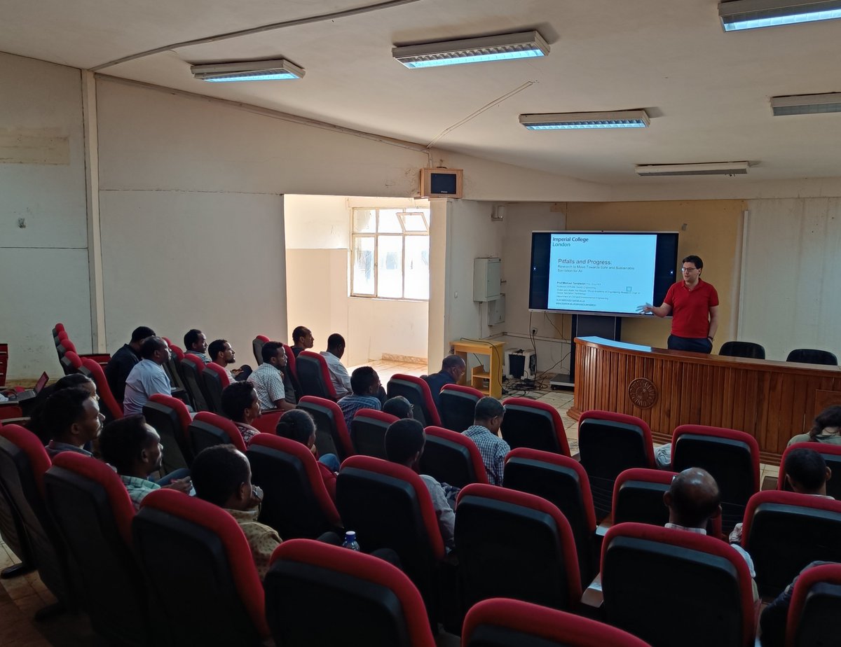 Michael Templeton, professor of public health engineering <a href="/imperialcollege/">Imperial College London</a>, presenting the relevance of innovative #WASH engineering to #beatNTDs. 
Bringing together CENTD partners, let's talk about latrines <a href="/JimmaUniv/">Jimma University</a> - Prof. Zeleke Mekonnen, Dr. Kasahun Eba