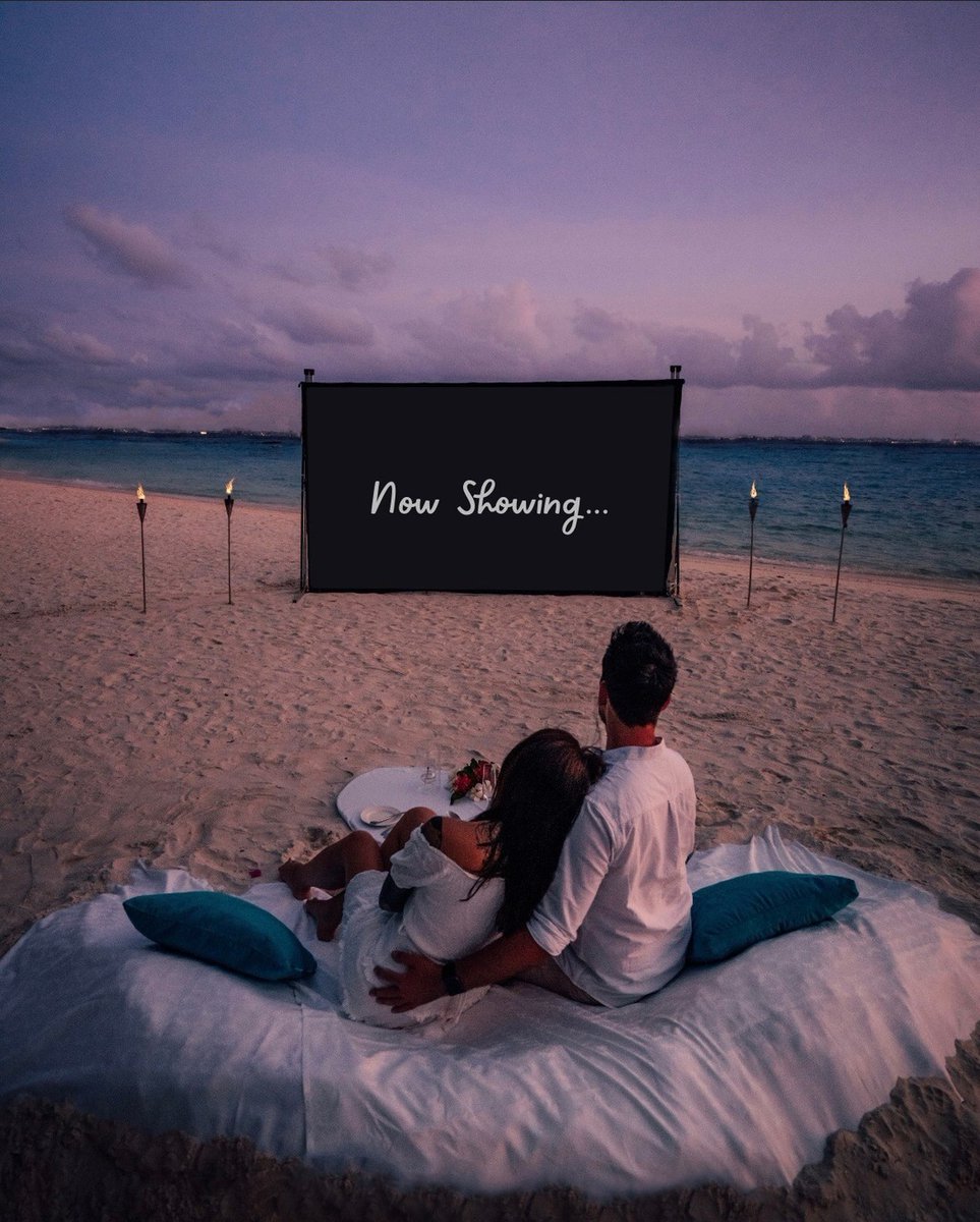 Picture this. Which movie will you watch in paradise? #RomanticEscape #VacationGoals #DreamDestination #MarriottBonvoy #VisitMaldives