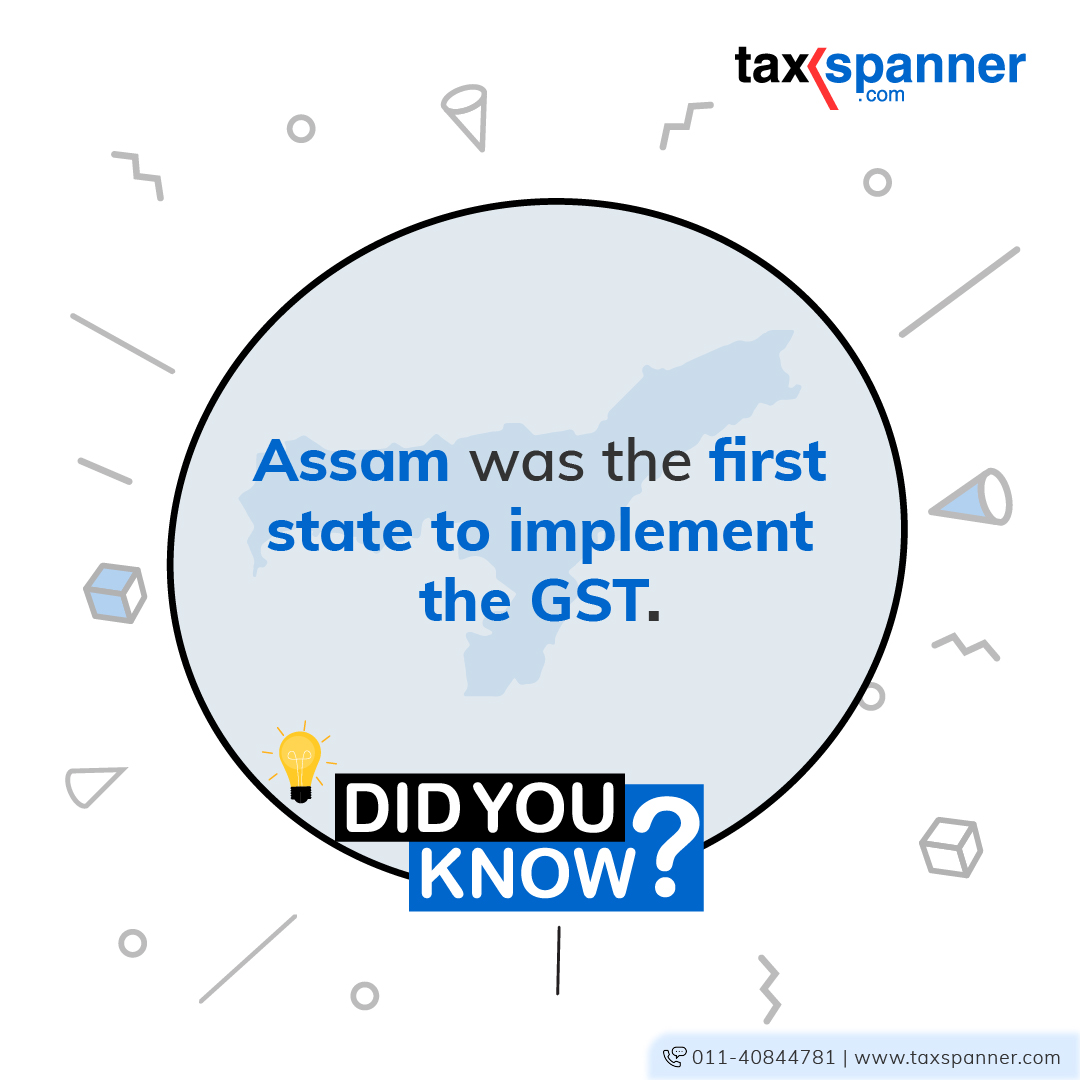 taxspanner's tweet photo. On 12th August 2016, Assam became the first state to ratify the #GST bill. Bihar &amp; Jharkhand followed to be 2nd &amp; 3rd states on 16th to 17th Aug 2016 respectively to approve the GST bill.
Visit - https://t.co/KwR7muREvM
#taxspanner #tax #TaxOptimizer #taxation #savemoneysavetax https://t.co/pk2Co35yii