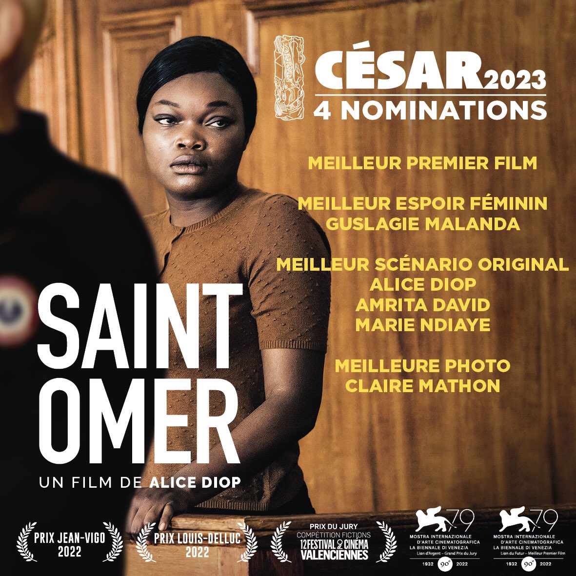 Cinq hommes ont été nommés au César de la meilleure réalisation (Klapisch, Jimenez, Moll, Garrel, Serrra). Pourtant une cinéaste a fait un grand chelem qu'aucun n'a réussi la même année, de Venise aux prix Jean Vigo, Louis Delluc, les Oscars. Vive la parité au cinéma. #Cesar2023