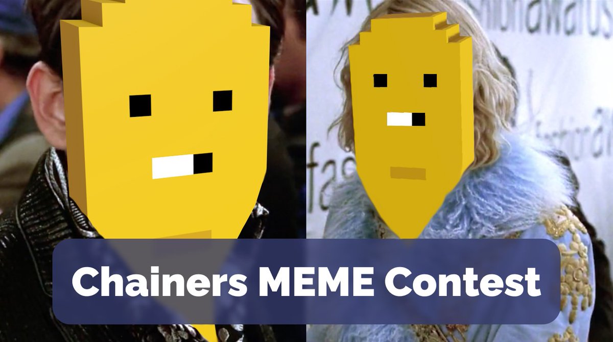 It’s Chainers MEME Contest 😜
Have fun like never before and win up to 500 Chainer Shop Coins 🍪

✅ Create ANY Chainers-related MEME

✅ Post it under this Tweet 👇

✅ We’ll choose 3 winners who will get 500, 400, and 300 Chainer Shop Coins 🪙

Winners announced Jan 31 🥇🥈🥉