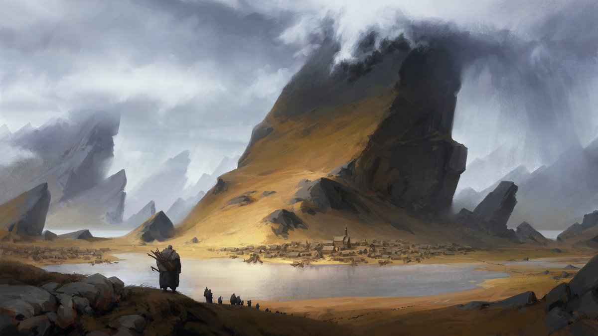 SkoldAlexander's tweet photo. Returning Home

#conceptart #conceptartist #fantasylandscape #digitalart #fantasyart #illustration https://t.co/EqgBvmn3TT