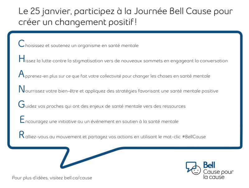 CarmantLionel's tweet photo. Aujourd’hui, c’est la journée @Bell_Cause qui rappelle l’importance de parler de santé mentale. N’hésitez jamais à aller chercher de l’aide ☎️ Appelez ! 
811-Info Social 
1-866-APPELLE
#535353 (par texto)
https://t.co/MPL0FBRy7J (pour clavarder)
#polqc #santémentale #CAQ https://t.co/8ChMbrDHDK