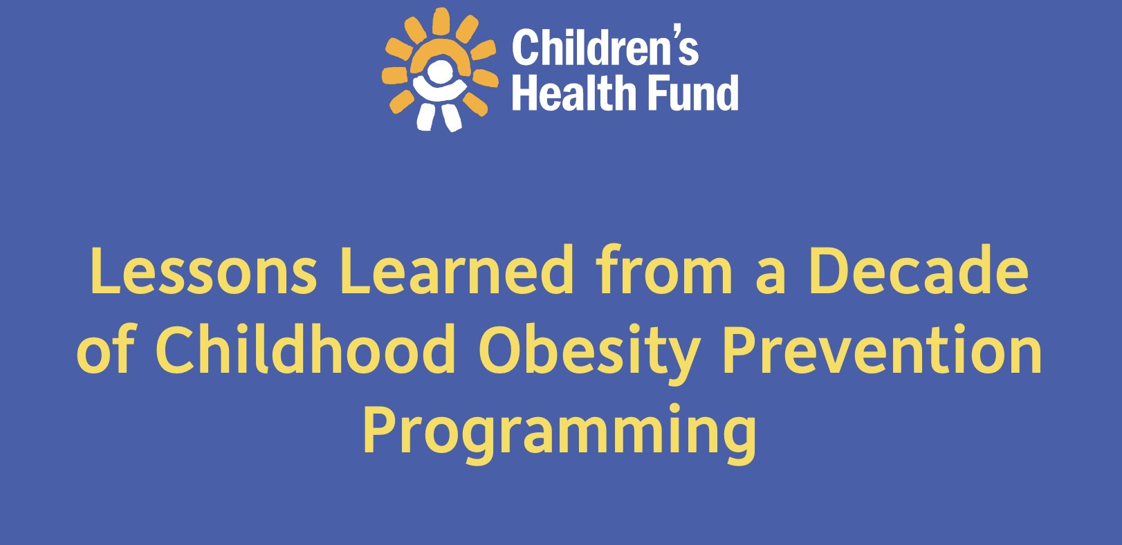 Children's Health Fund on Twitter "The AmerAcadPeds recently updated