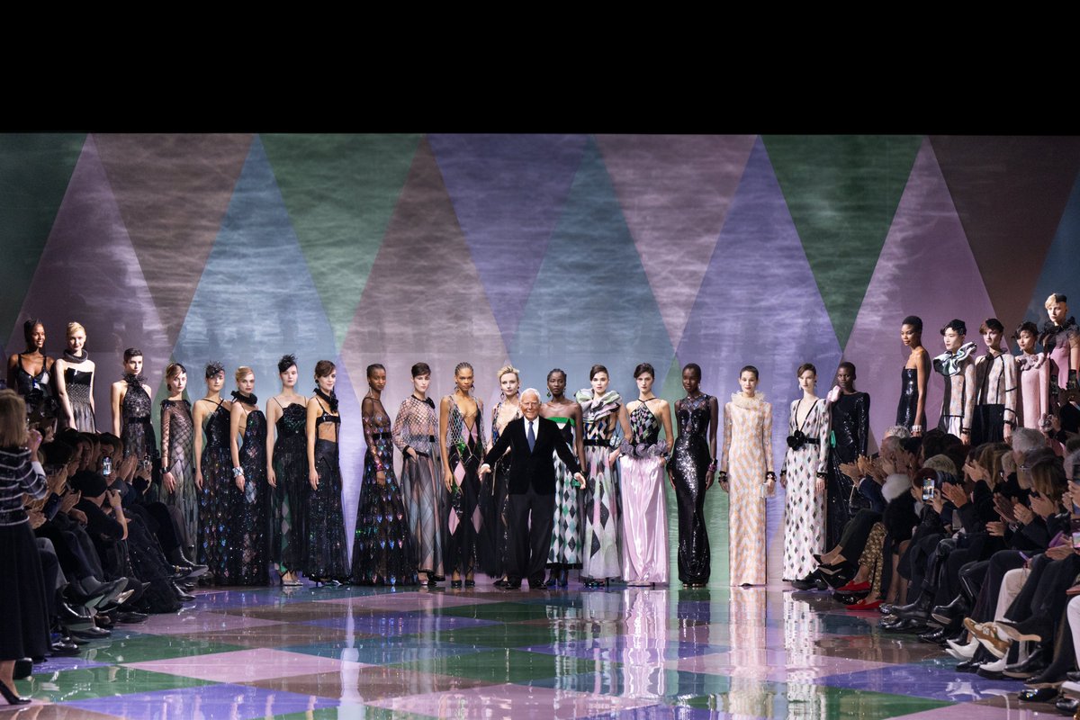 Mr Armani and his models at the #GiorgioArmaniPrivè spring summer 2023 show in Paris. 
Credits: <a href="/sgpitalia/">SGP Stefano Guindani</a> and <a href="/stefanoguindani/">stefano guindani</a>