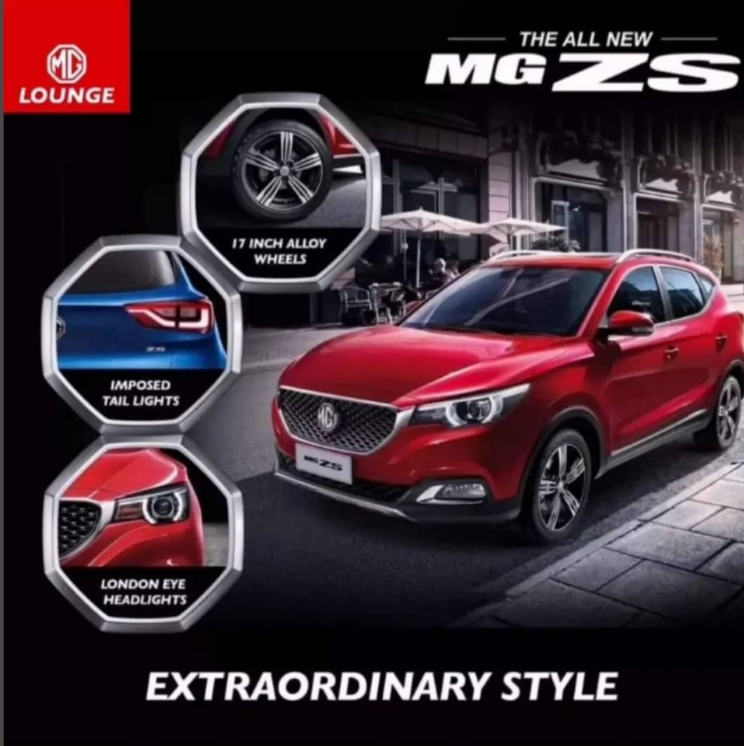 MgLoungeLHR's tweet photo. From Signature London-Eye Headlights to gleaming alloys, the MG ZS has a British style from every angle! Itβs a journey from Amazing to Extraordinary.
#mglounge #MG #MGHS #MGZS #MGEV
#mgmotors #PackagesMall #Lahore #MGPakistan #iloveMG #MGCARE https://t.co/MT89VOBq3R