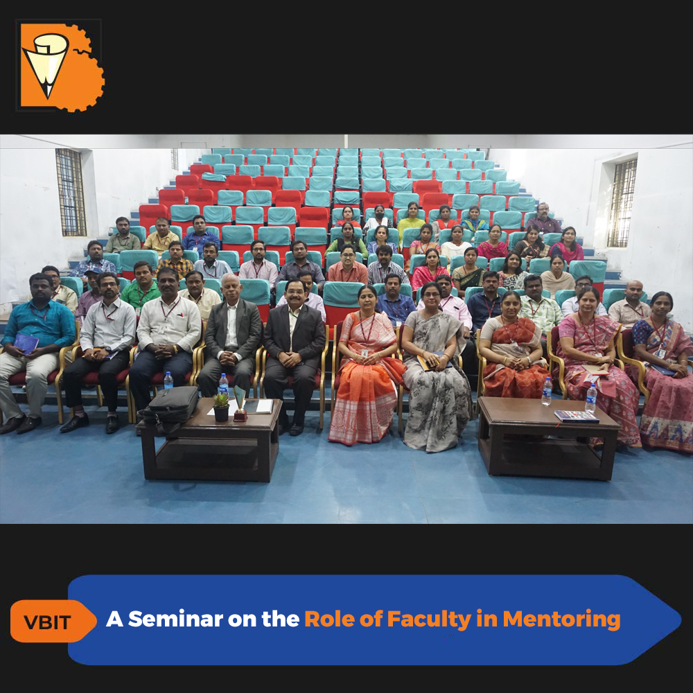 VBITHYD's tweet photo. Professor ML Sai Kumar Former Dean of Institute of Public Enterprise (IPE) Hyderabad gave a seminar on the Role of Faculty in Mentoring on 25th January 2023 at Chethana Auditorium
#VBIT #Seminar #InstitutePublicEnterprise #Role #Faculty #Mentoring #IPE #TopBTechColleges https://t.co/vQo41O7lEg