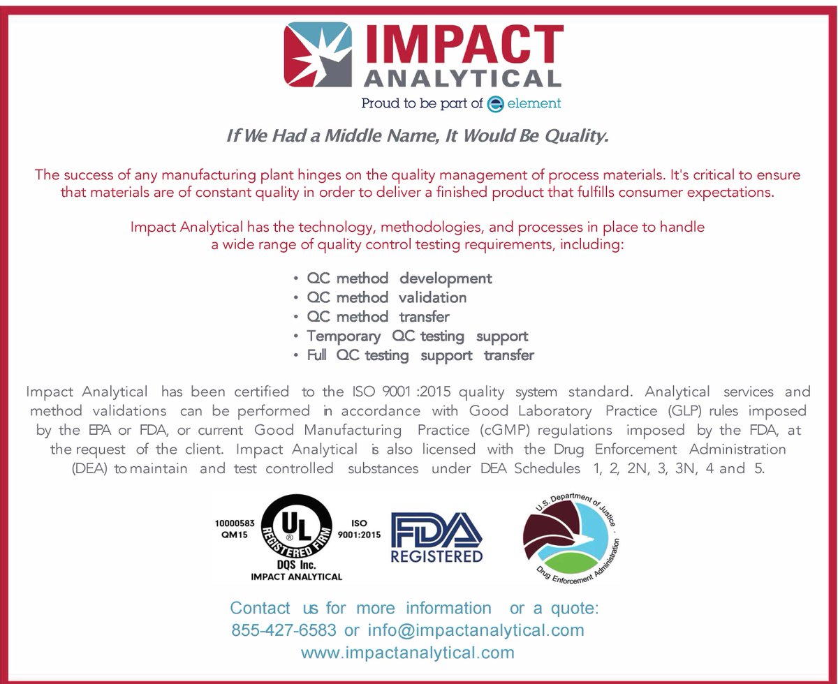 IATestingLab's tweet image. What can Impact do for you? Here's just a small part of what we can do for you. Contact us for more information: info@impactanalytical.com #ImpactAnalytical #TestingServices #ContactUs