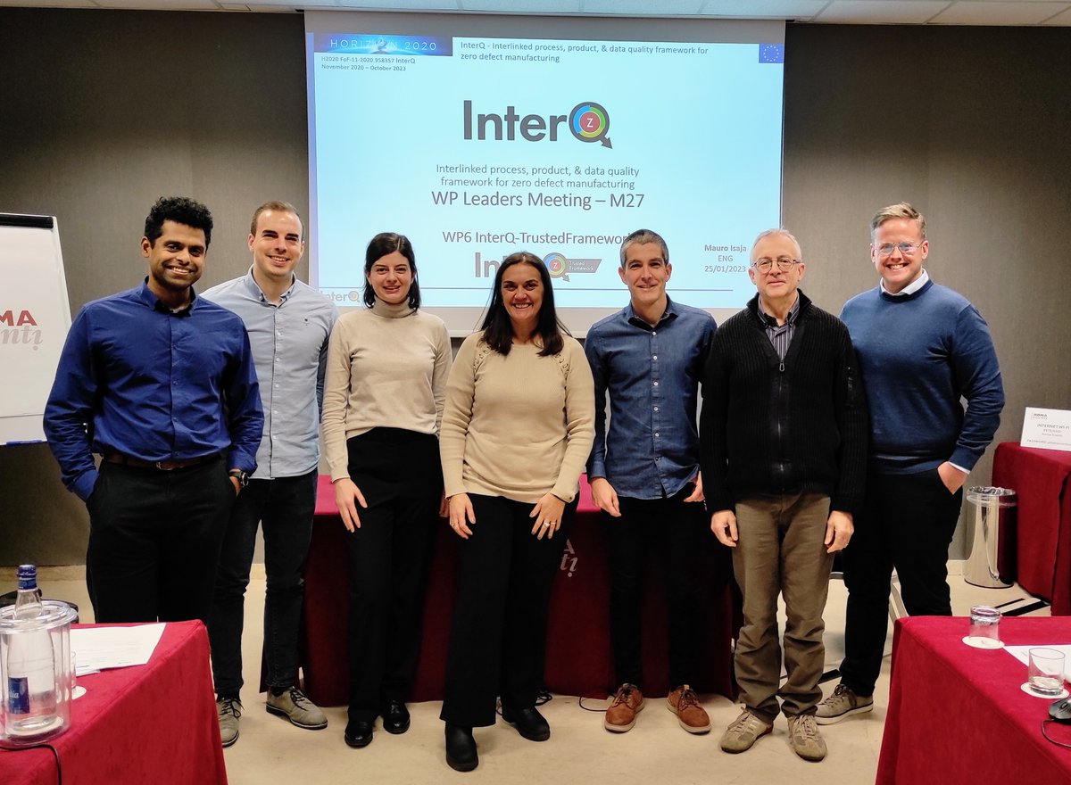 interq_project's tweet photo. InterQ WP leaders are in Rome (Italy) to review the status of InterQ project. Discussion will focus on the detailed definition of the different demonstration activities that will be faced in the next months.
#interQ #InterqProject #Industry40 https://t.co/EmSc5Q9og9