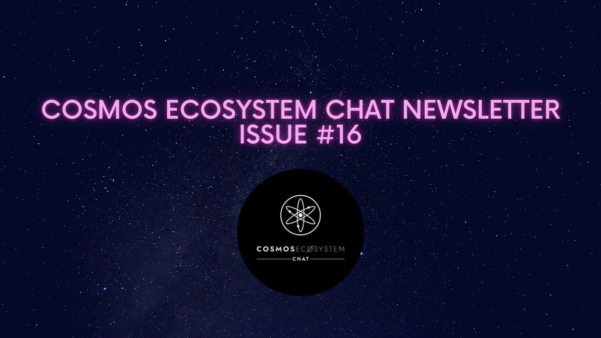 CosmosEcoChat's tweet photo. 1/ We have released Issue # 16 of our Newsletter!

 Quick Summary

📌 $JUNO lists on @CrescentHub 

📌Axelar Wrapped $BNB and $Evmos added on @Harbor_Protocol , @Commodo_Finance , and @cSwap_DEX 

📌 @ArableProtocol  will conduct an $AFT #Airdrop

https://t.co/jvoqcdNh0r https://t.co/vMXpbsc37Q