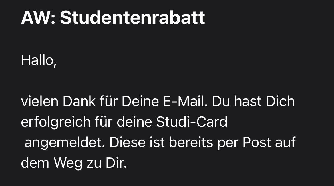 benny2051's tweet photo. Mein Highlight des Tages ist die Erfolgreiche Anmeldung für eine Studenten Rabattkarte bei der Bäckerei meines Vertrauens. https://t.co/0PpOk76Cdm