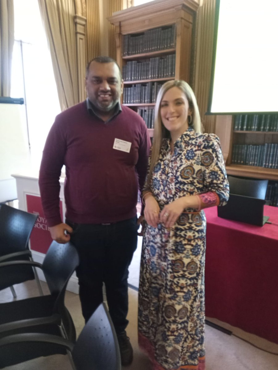We're thrilled to be at the @UKYoungAcademy induction event at the Royal Society in London today. Our Researcher Development Programme Officer, Cathy Stroemer, has met with Dr Barbara Hughes-Moore and Dr Muhammad Naeem Anwar, two of the new UKYA members from Wales.