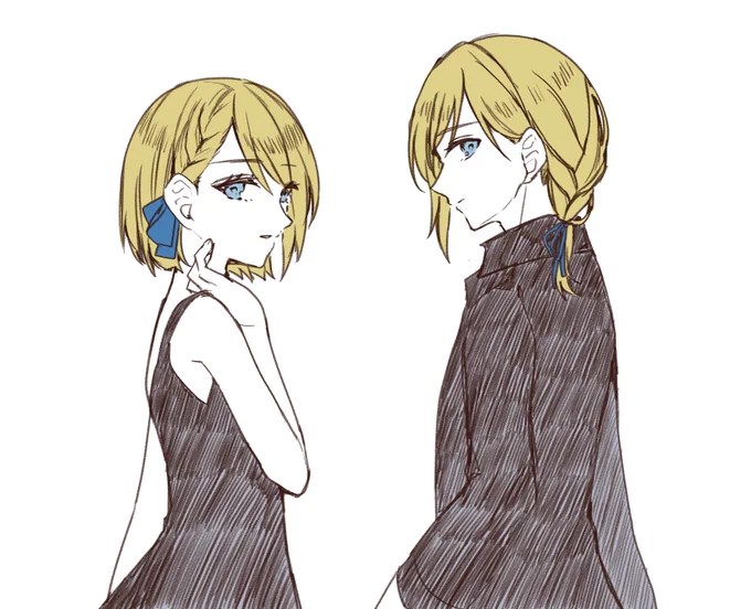 いろんな服着たレヴィアビヒモ描きたい#evilliouschronicles 
