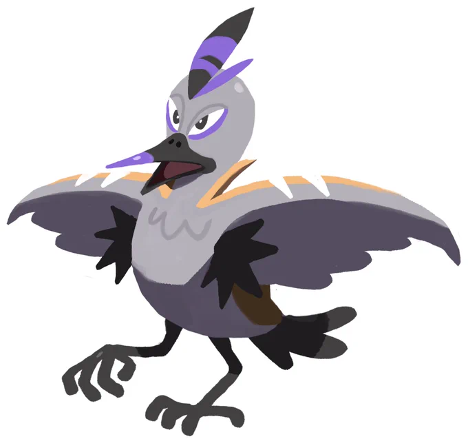 #020 Odofowl (Poison/Flying) - The pestilent PokemonBeneath their wings, they hide a clump of pestilent hair. The smell comes from a small gland inside their armpits, which releases a small quantity of stinky liquid that they use for both, to confuse prey or to run away. 