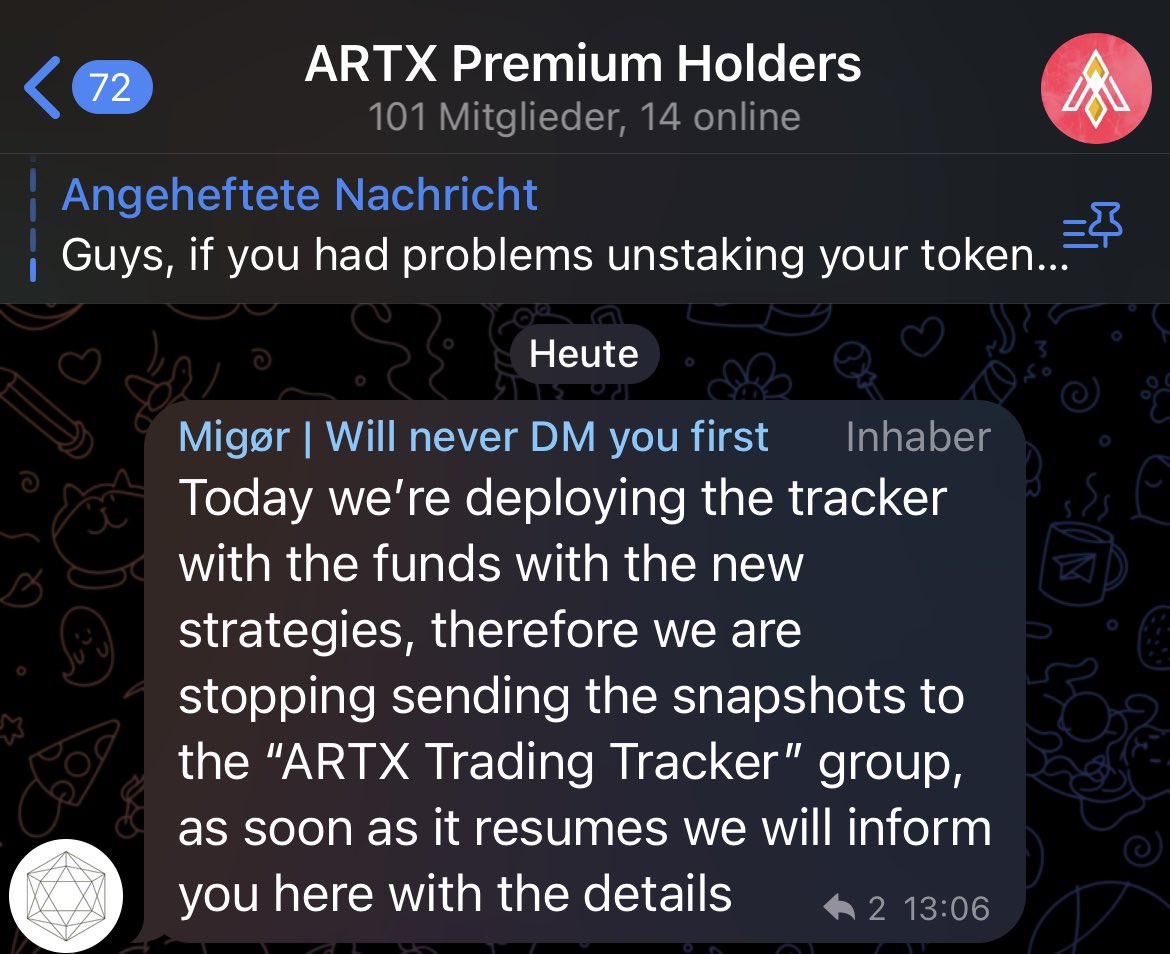 KryptoKreis's tweet photo. @ArtxTrading has been working on COLOSSUS AI trading bot for more than 2 years. Making it better, teaching it to long AND short. Performance in Q4 22 was +30%. We want to see this now. Moving forward. Mcap of 100k - this could go. #AI #tradingbot https://t.co/qbnGNKcU1V