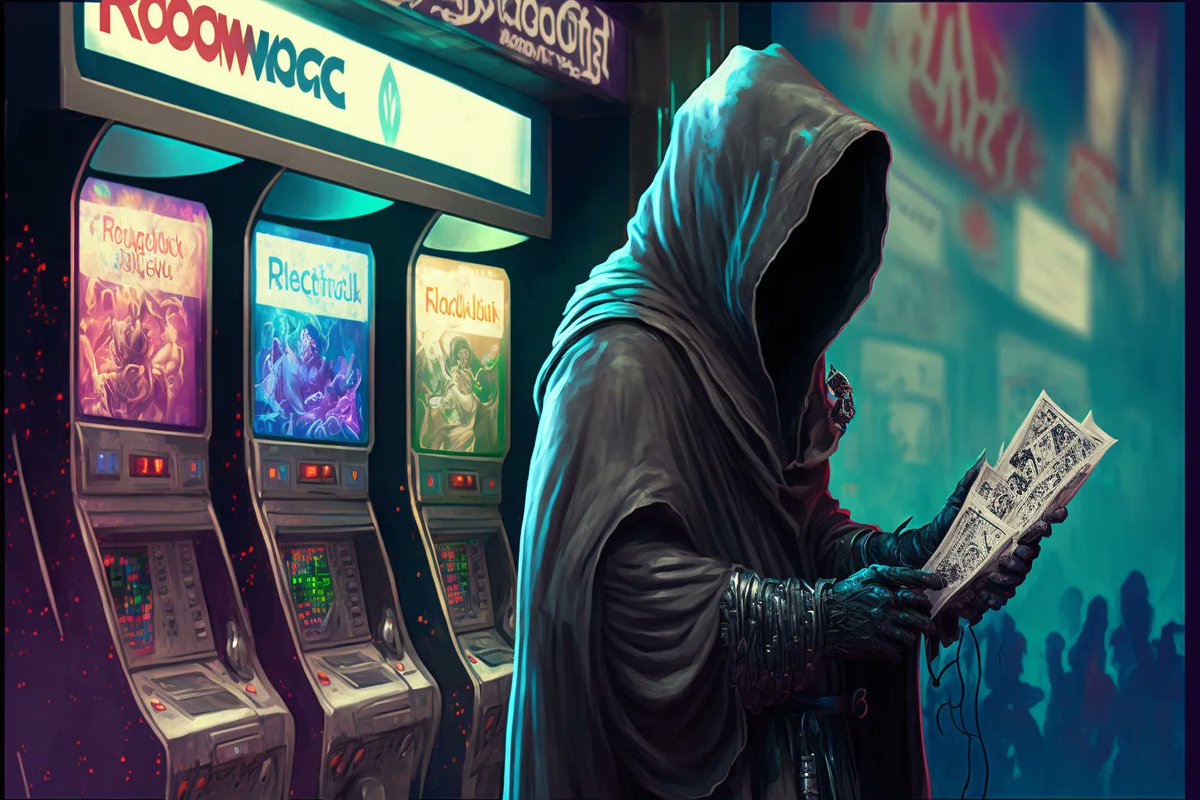 GM! 

'The Offering' - A hard habit to feed, these pages of arcana should suffice for the next bet... 

Theme by <a href="/Princess_Lustyy/">𝕃𝕦𝕤𝕥 ♡</a>
#AI #aiart #ActiveArtCollective #AILust